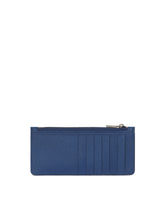 Vertical Dauphine calfskin card holder with branded plate -  | Dolce & Gabbana