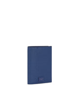 Dauphine calfskin passport holder with branded tag -  | Dolce & Gabbana