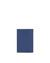 Dauphine calfskin passport holder with branded tag -  | Dolce & Gabbana