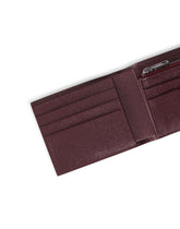 Dauphine calfskin bifold wallet with logo plaque -  | Dolce & Gabbana