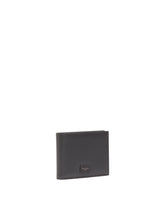 Dauphine calfskin bifold wallet with logo plaque -  | Dolce & Gabbana