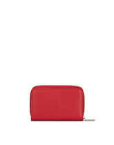 Small zip-around wallet in calfskin with raised logo -  | Dolce &amp; Gabbana