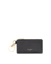 Calfskin card holder with heat-stamped logo -  | Dolce &amp; Gabbana