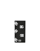 Vertical calfskin wallet with all-over DG print -  | Dolce & Gabbana