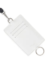 Elba calfskin card holder with strap and heat-stamped logo -  | Dolce &amp; Gabbana