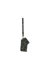 Nylon multi-purpose kit with leopard print against a green background and branded plate -  | Dolce & Gabbana