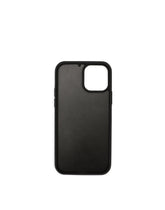 Dauphine calfskin iPhone 12 Pro cover with leopard print against a gray background -  | Dolce & Gabbana