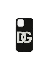 Rubber iPhone 12 Pro cover with DG logo -  | Dolce & Gabbana
