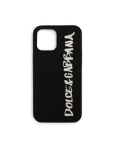 Rubber iPhone 12 Pro Max cover with logo -  | Dolce &amp; Gabbana