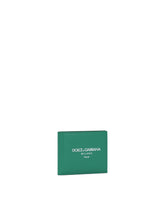 Calfskin bifold wallet with logo -  | Dolce & Gabbana