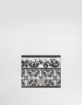 Majolica-print calfskin wallet -  | Dolce &amp; Gabbana