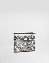 Majolica-print calfskin wallet -  | Dolce &amp; Gabbana