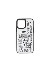 Graffiti-print calfskin iPhone 13 Pro Max cover -  | Dolce & Gabbana