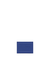 Calfskin card holder with raised logo -  | Dolce & Gabbana