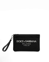 Nylon pouch with rubberized logo -  | Dolce &amp; Gabbana
