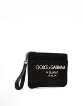 Nylon pouch with rubberized logo -  | Dolce &amp; Gabbana