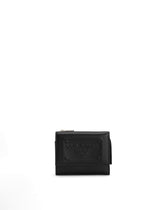 Calfskin French flap wallet with raised logo -  | Dolce &amp; Gabbana