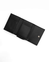 Calfskin French flap wallet with raised logo -  | Dolce &amp; Gabbana