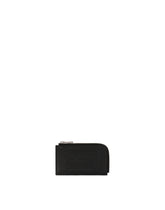 Calfskin card holder with raised logo -  | Dolce &amp; Gabbana