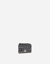 Coated jacquard card holder -  | Dolce &amp; Gabbana