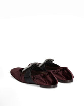 Velvet ballet flats with bejeweled buckle -  | Dolce &amp; Gabbana