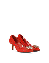 TAORMINA LUREX LACE PUMPS WITH CRYSTALS -  | Dolce &amp; Gabbana