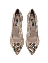 TAORMINA LUREX LACE PUMPS WITH CRYSTALS -  | Dolce &amp; Gabbana