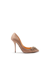SATIN PUMPS WITH BEJEWELED EMBELLISHMENT -  | Dolce &amp; Gabbana