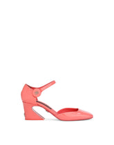 Patent leather Mary Janes with geometric heel -  | Dolce & Gabbana