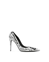 Calfskin pumps with logo print -  | Dolce & Gabbana