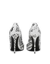 Calfskin pumps with logo print -  | Dolce & Gabbana