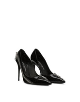 Polished calfskin pumps with zipper -  | Dolce & Gabbana