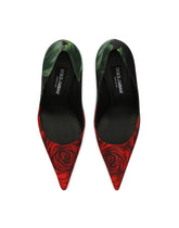Rose-print jersey pumps -  | Dolce & Gabbana
