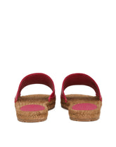 Nappa leather espadrille sliders with DG logo -  | Dolce & Gabbana