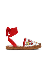 Printed canvas espadrilles with ribbon detail -  | Dolce & Gabbana