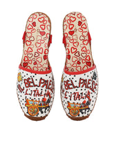 Printed canvas espadrilles with ribbon detail -  | Dolce & Gabbana