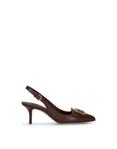 DG Amore pointed leather slingback -  | Dolce & Gabbana