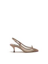 SLING BACK SHOES IN IGUANA PRINT LEATHER AND MESH -  | Dolce &amp; Gabbana