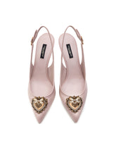 Matelassé nappa leather Devotion slingbacks -  | Dolce & Gabbana