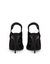 Satin slingbacks with corset-style fastening -  | Dolce &amp; Gabbana