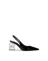 Polished calfskin slingbacks with 3.5 heel -  | Dolce & Gabbana