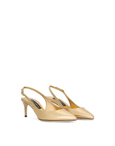 Foiled calfskin slingbacks -  | Dolce &amp; Gabbana