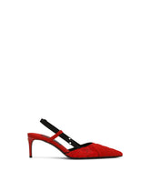 Corset-style satin slingbacks -  | Dolce &amp; Gabbana