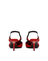 Corset-style satin slingbacks -  | Dolce &amp; Gabbana