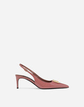 Polished calfskin slingbacks -  | Dolce & Gabbana