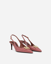 Polished calfskin slingbacks -  | Dolce & Gabbana