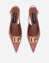 Polished calfskin slingbacks -  | Dolce & Gabbana