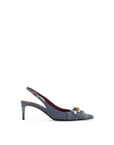 Patchwork denim slingbacks -  | Dolce &amp; Gabbana