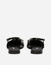 Polished calfskin slingbacks -  | Dolce & Gabbana