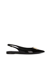 Polished calfskin slingbacks -  | Dolce & Gabbana